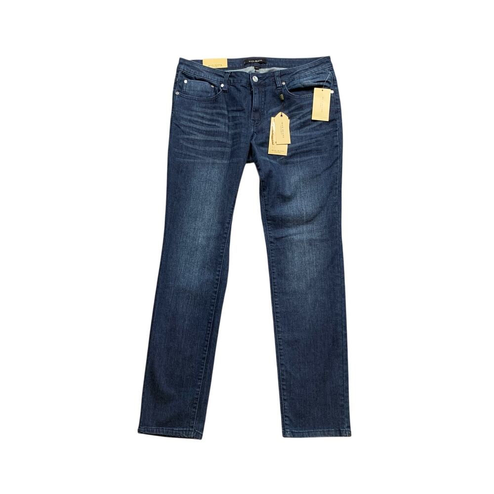 Max Studio Jeans Womens 10 Denim Salisbury Sleek Skinny Stretch Max Fit Zip Fly